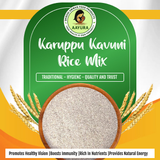 Karuppu Kavuni Black Rice Mix Aayura Tamil Nadu